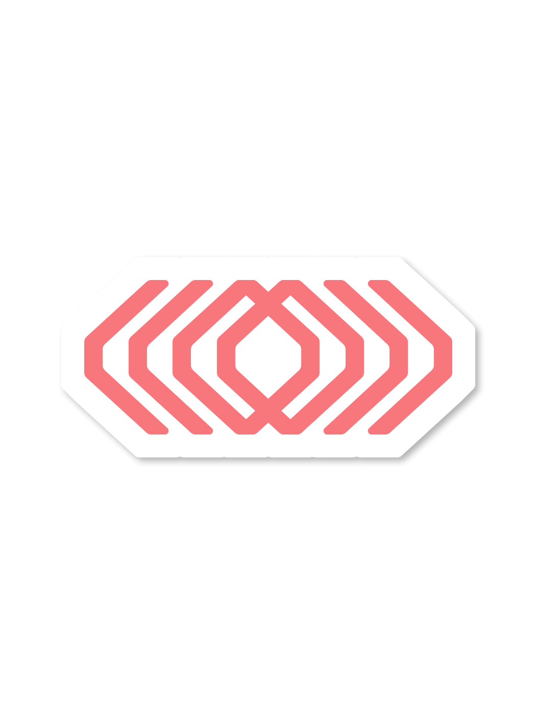 pink arrow sticker