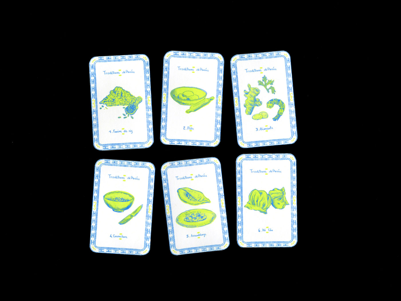 scanned illustrated playing cards